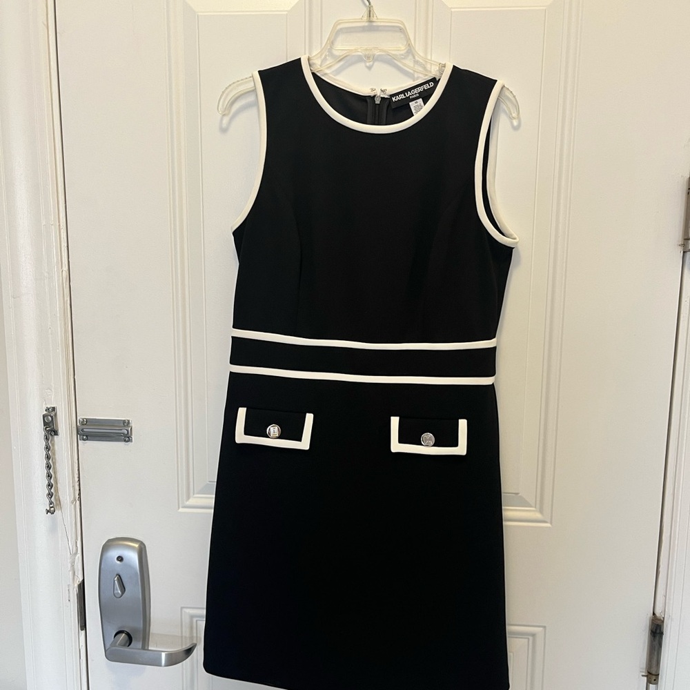 Karl Lagerfeld Black and White Dress - Picture 2 of 5